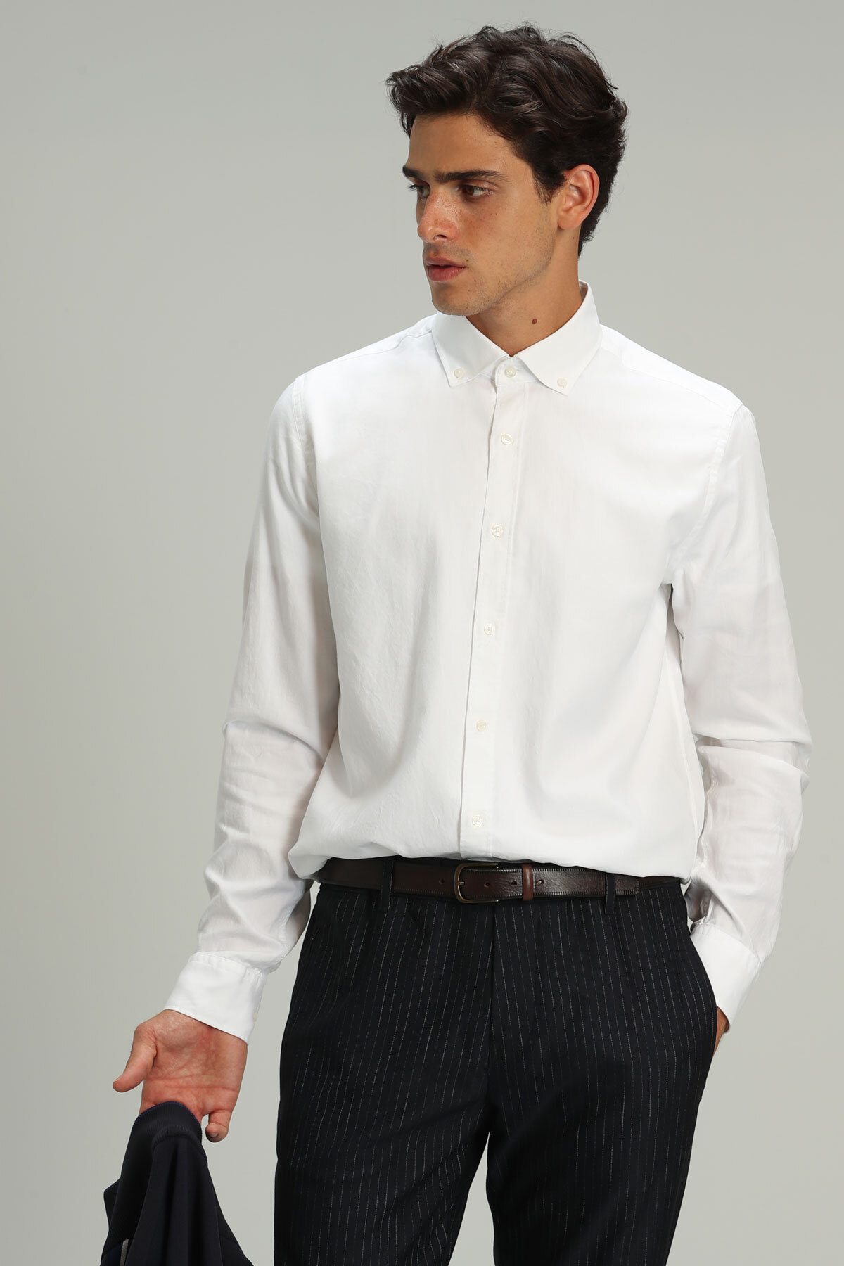 Danıel Erkek Smart Gömlek Comfort Slim Fit Beyaz