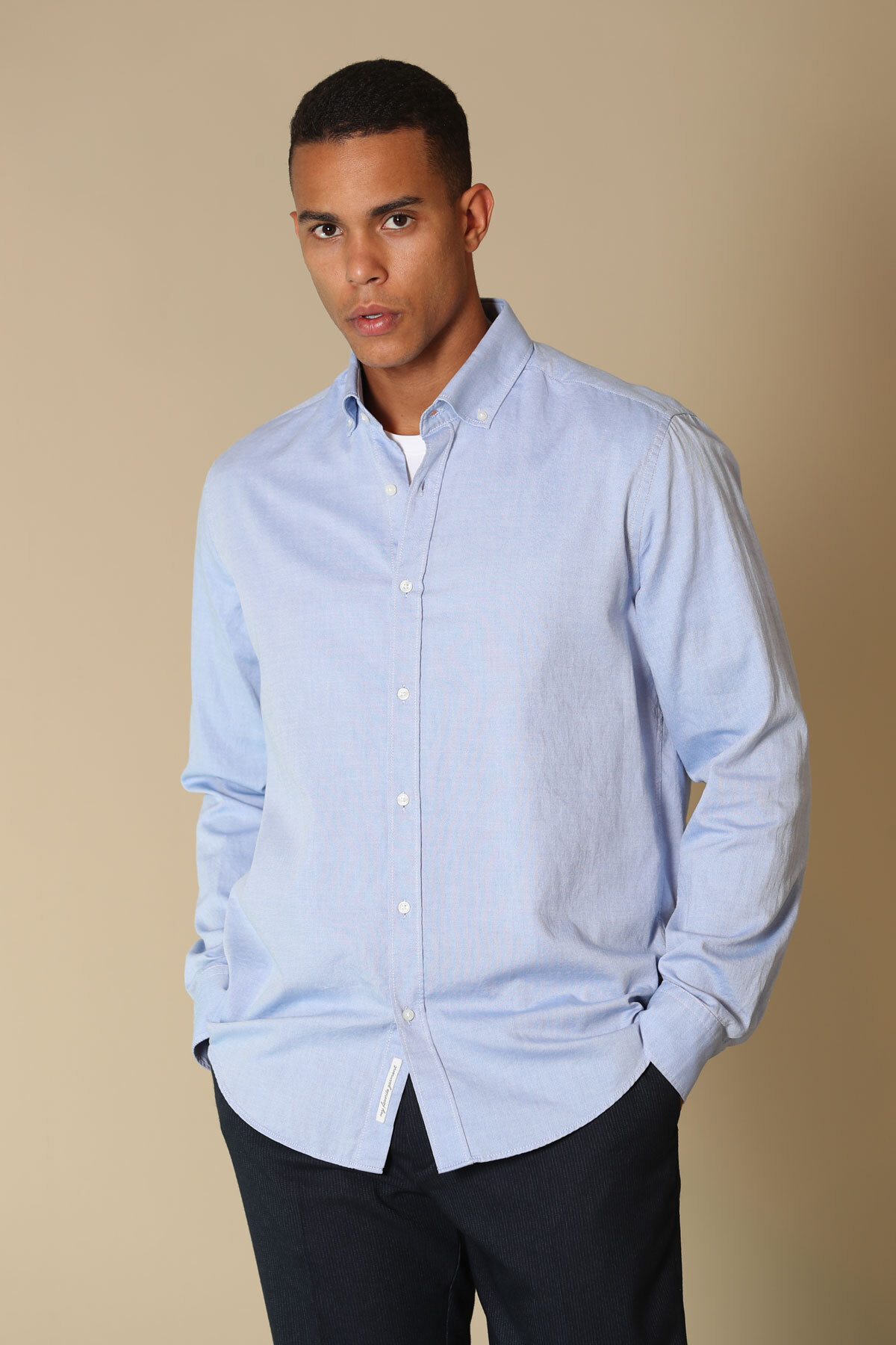 Danıel Erkek Smart Gömlek Comfort Slim Fit Mavi