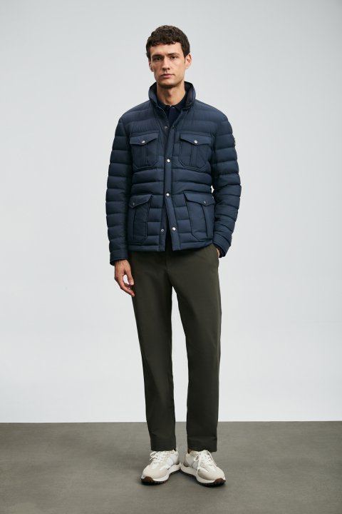 Danıel Kaz Tüyü Erkek Mont Lacivert - Lufian