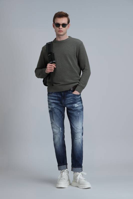 Danmar Smart Jean Erkek Pantolon Slim Fit Mavi - 1