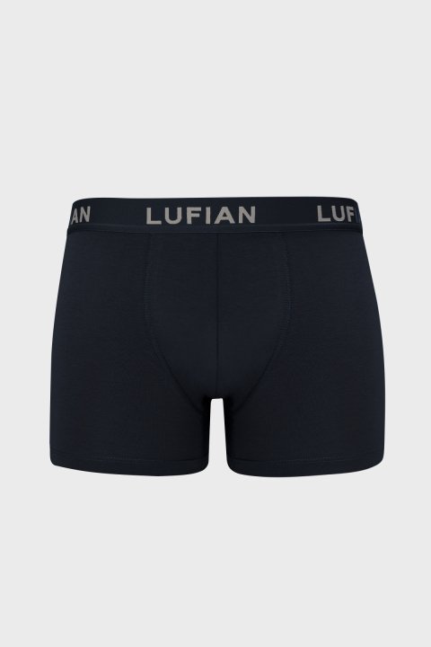 Danny Men's Cotton Boxer Navy Blue - LUFIAN