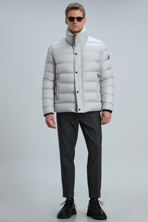 Dante Kaz Tüyü Erkek Mont Taş - Lufian (1)