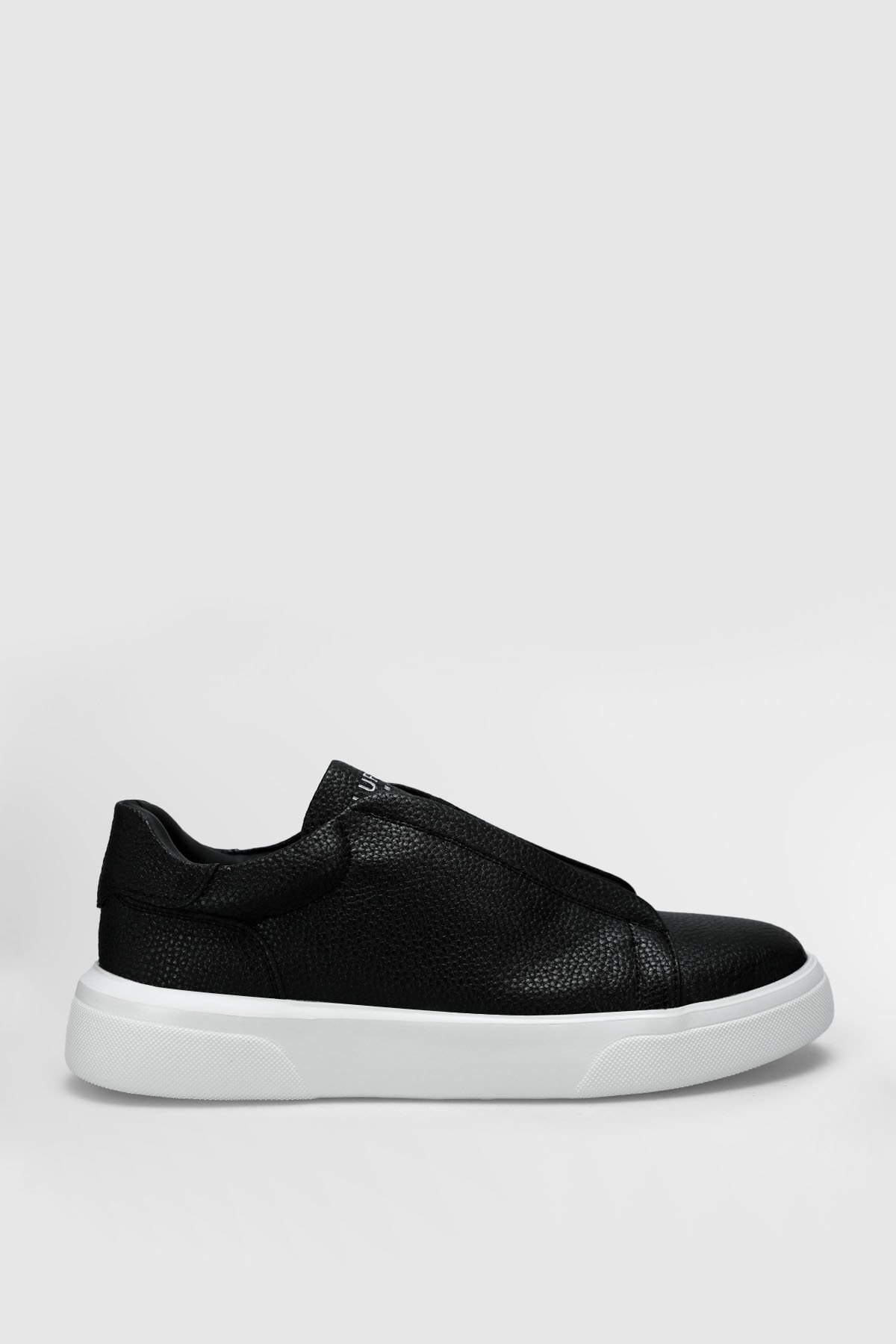 Mens Leather Sneaker Shoes Black - Lufian (1)