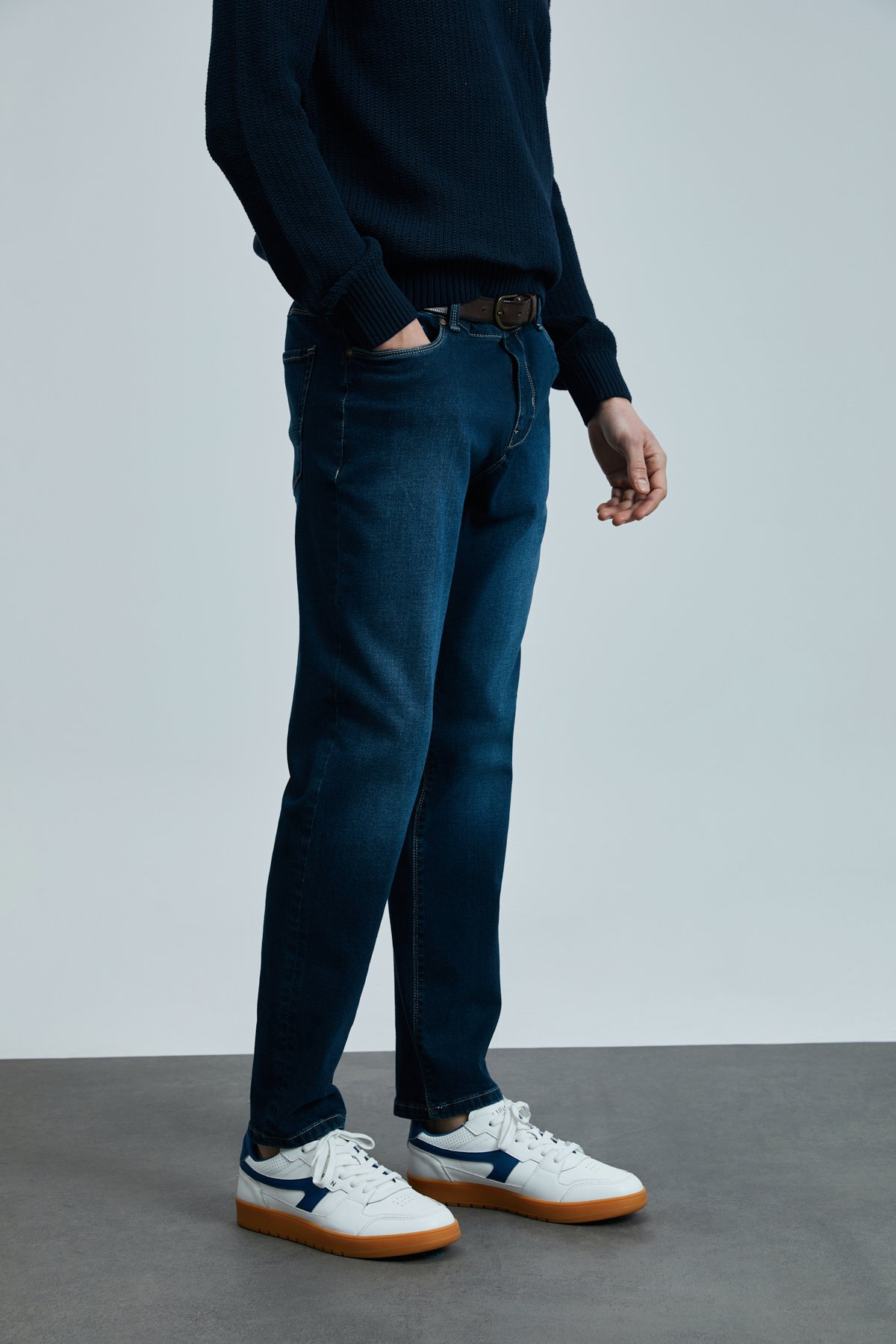 Dante Smart Jean Erkek Pantolon Regular Fit Mavi - Lufian (1)