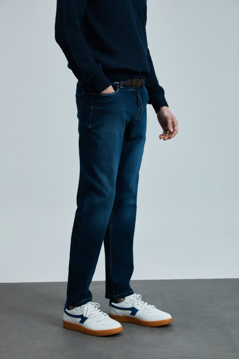 Dante Smart Jean Erkek Pantolon Regular Fit Mavi - Lufian (1)