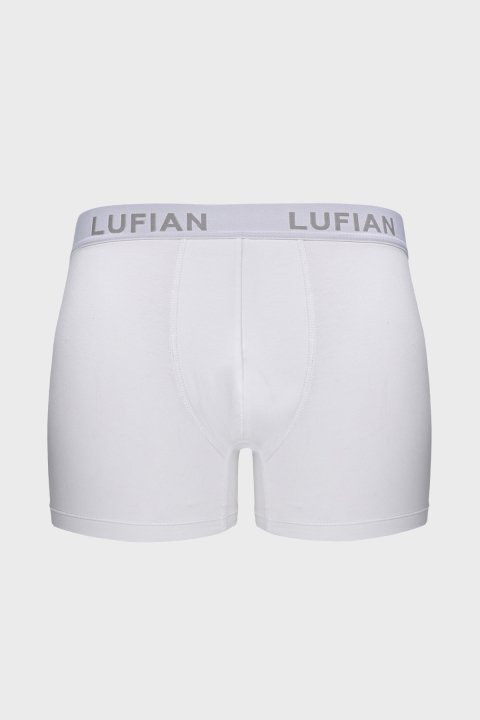 Darcy Erkek Pamuklu Boxer Beyaz - LUFIAN
