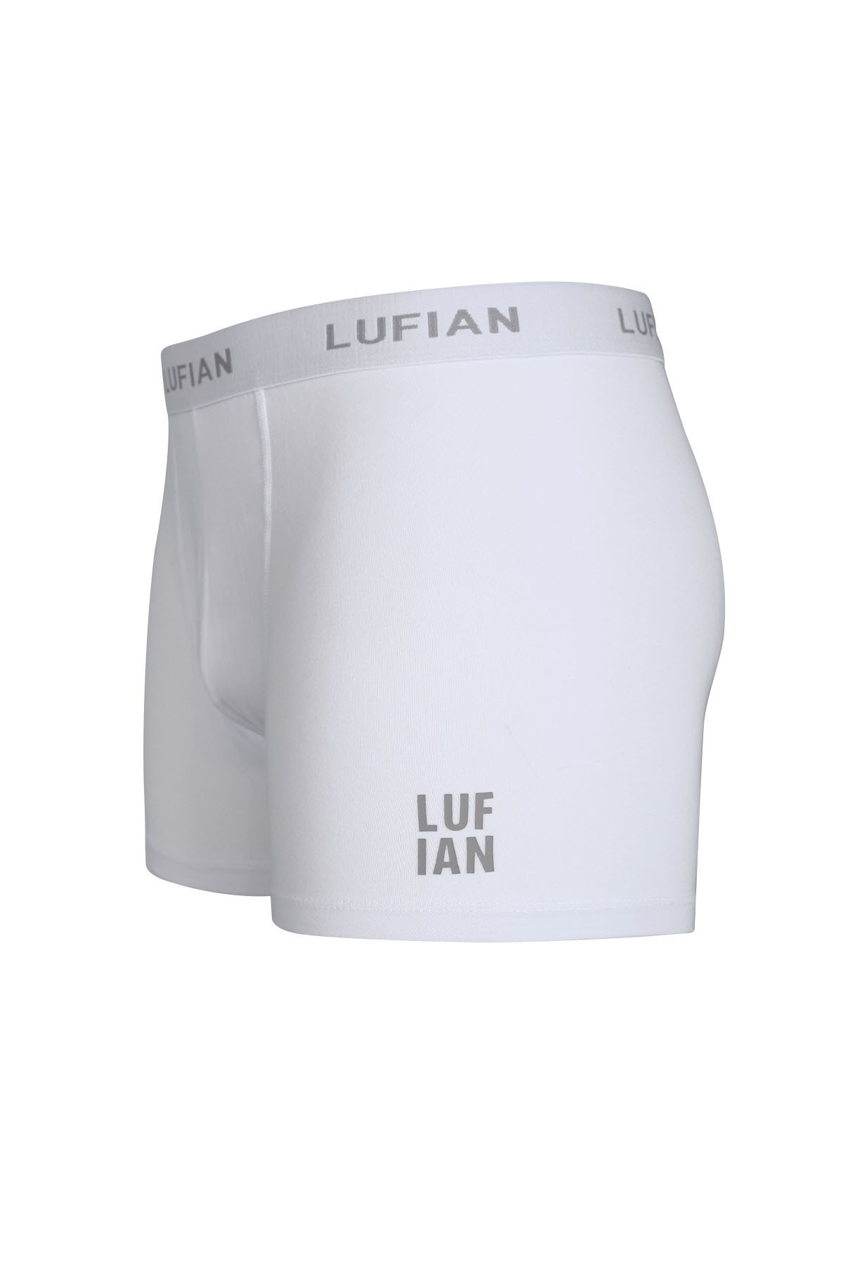 Darcy Erkek Pamuklu Boxer Beyaz - Lufian (1)
