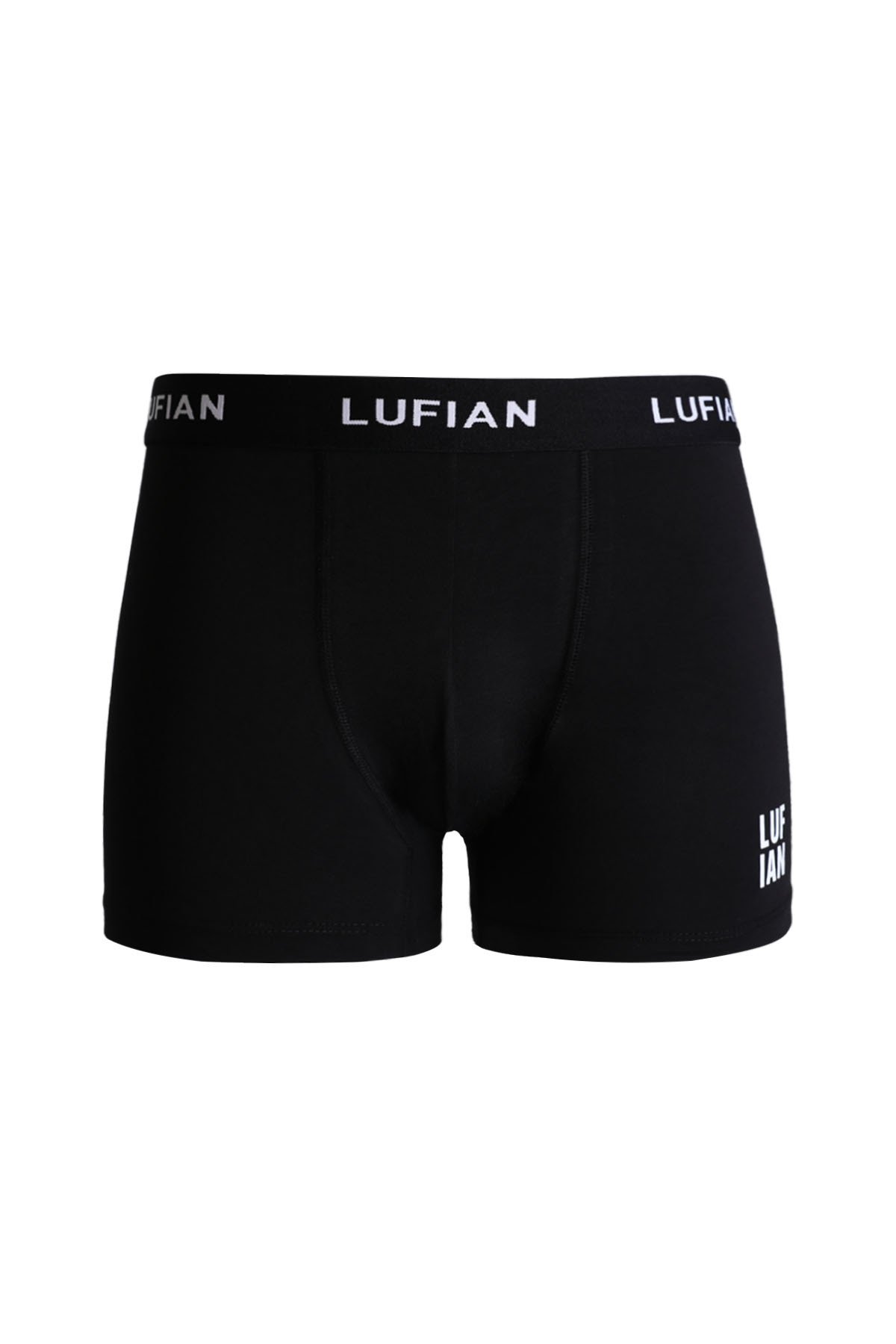 Darcy Erkek Pamuklu Boxer Siyah - Lufian