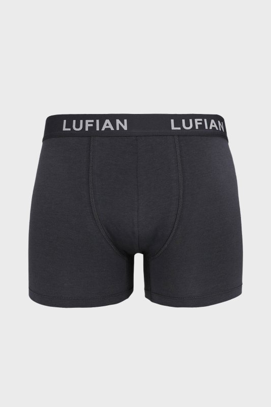 Mens Cotton Boxer Dark Grey - 1