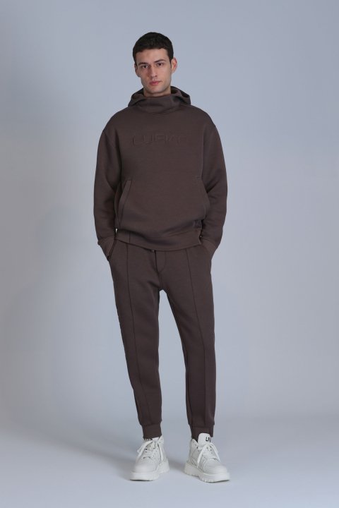 Darel Male Tracksuit Six Brown - Lufian