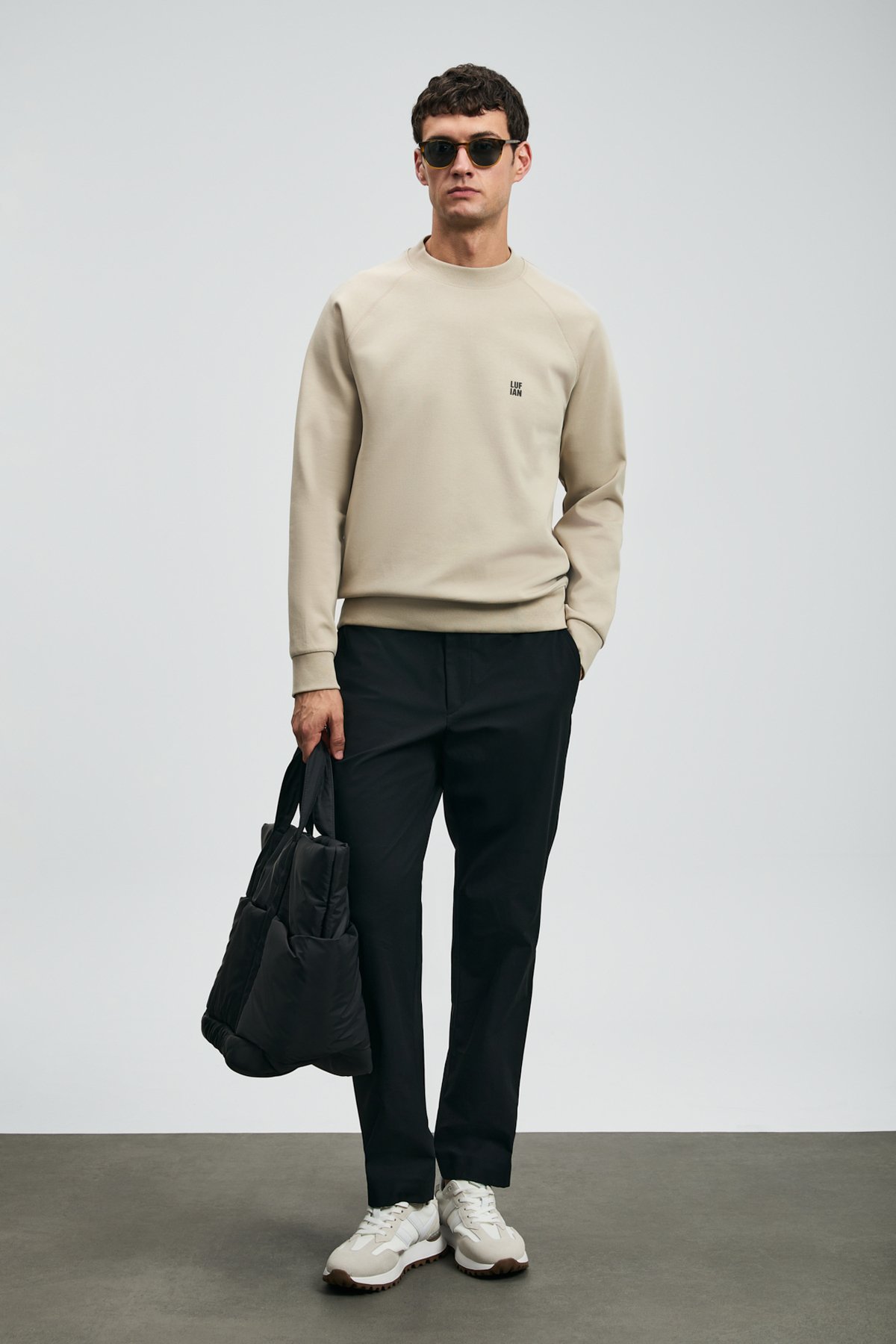 Daren Smart Erkek Chino Pantolon Slim Fit Siyah - Lufian