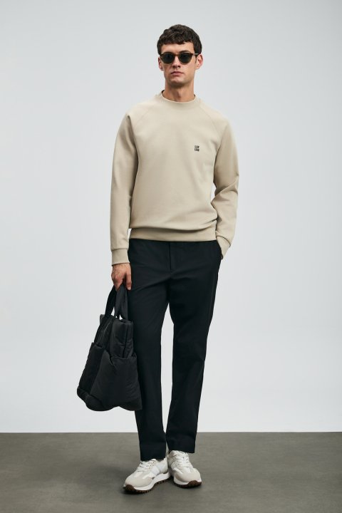 Daren Smart Erkek Chino Pantolon Slim Fit Siyah - Lufian