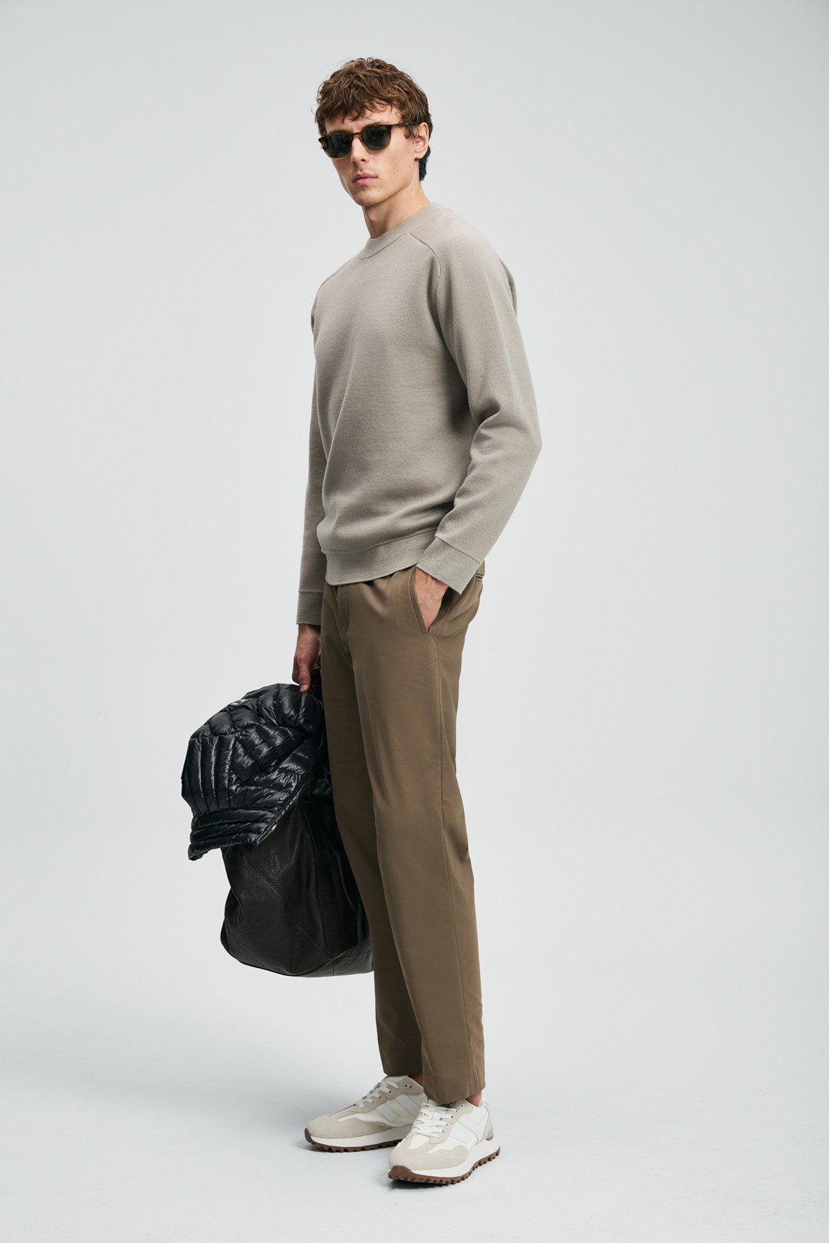 Daren Smart Erkek Chino Pantolon Slim Fit Toprak - Lufian (1)