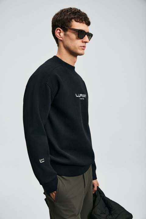 Dark Erkek Sweatshirt Siyah - LUFIAN