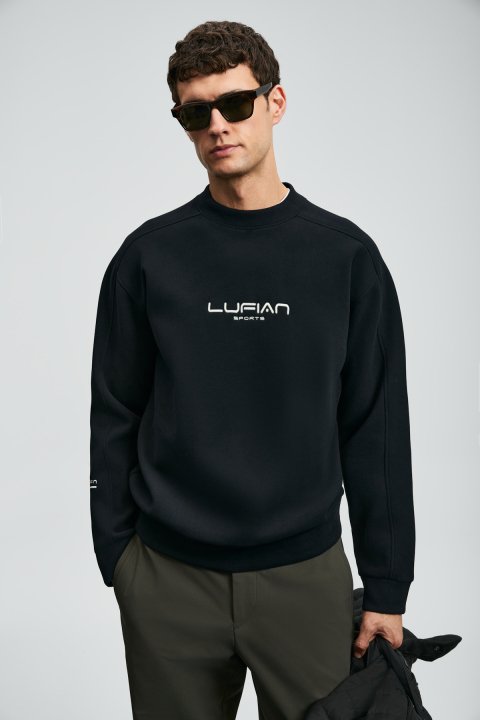 Male Sweatshirt Black - Lufian
