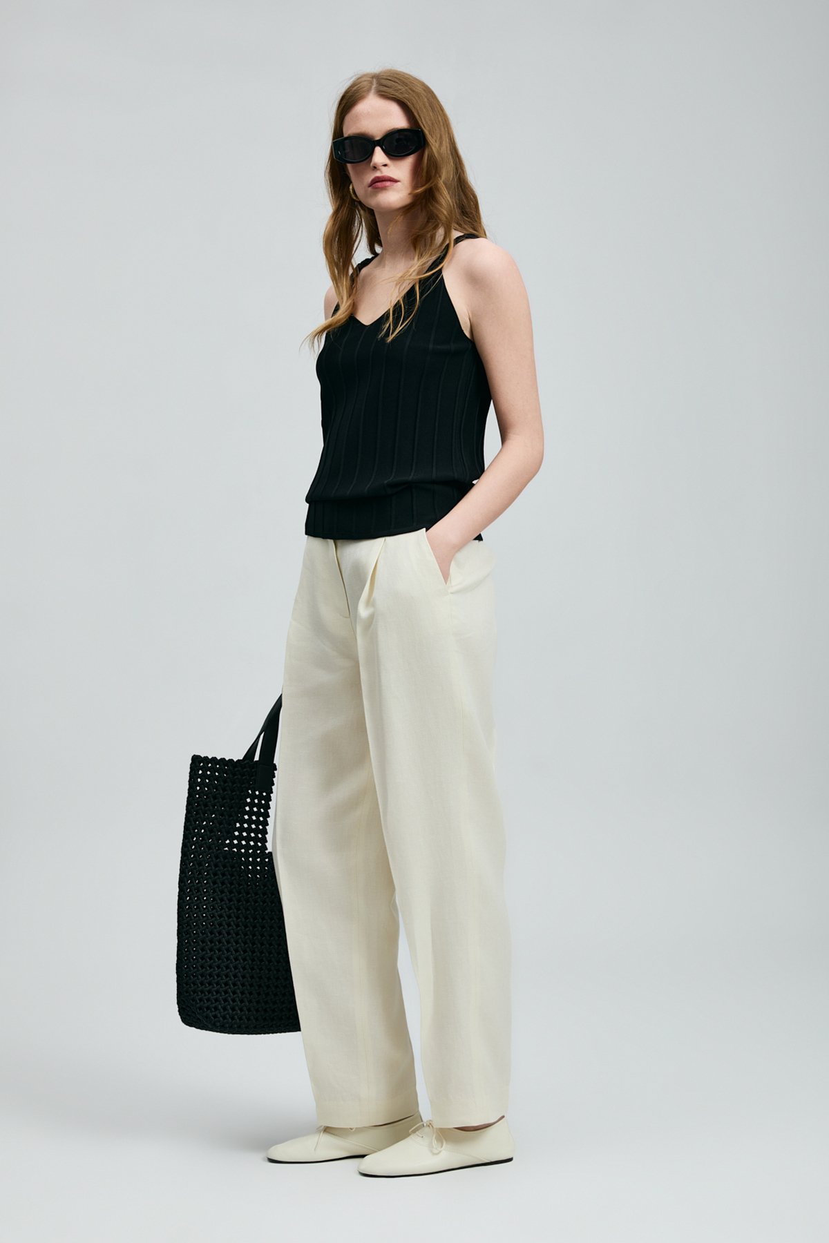 Darla Kadın Triko Atlet Siyah - Lufian (1)