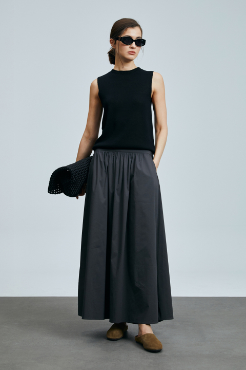 Darsen Kadın Etek Gri - Lufian (1)