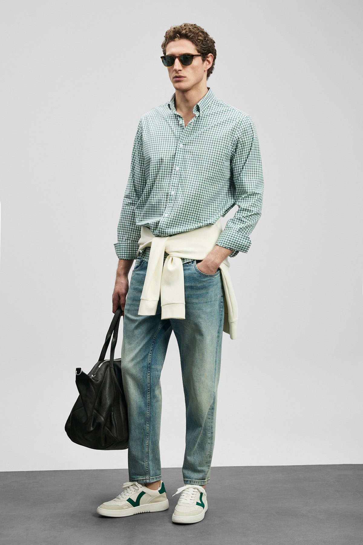 Davıd Smart Jean Erkek Pantolon Slim Fit Yeşil - Lufian