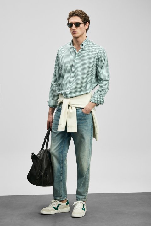 Davıd Smart Jean Erkek Pantolon Slim Fit Yeşil - Lufian