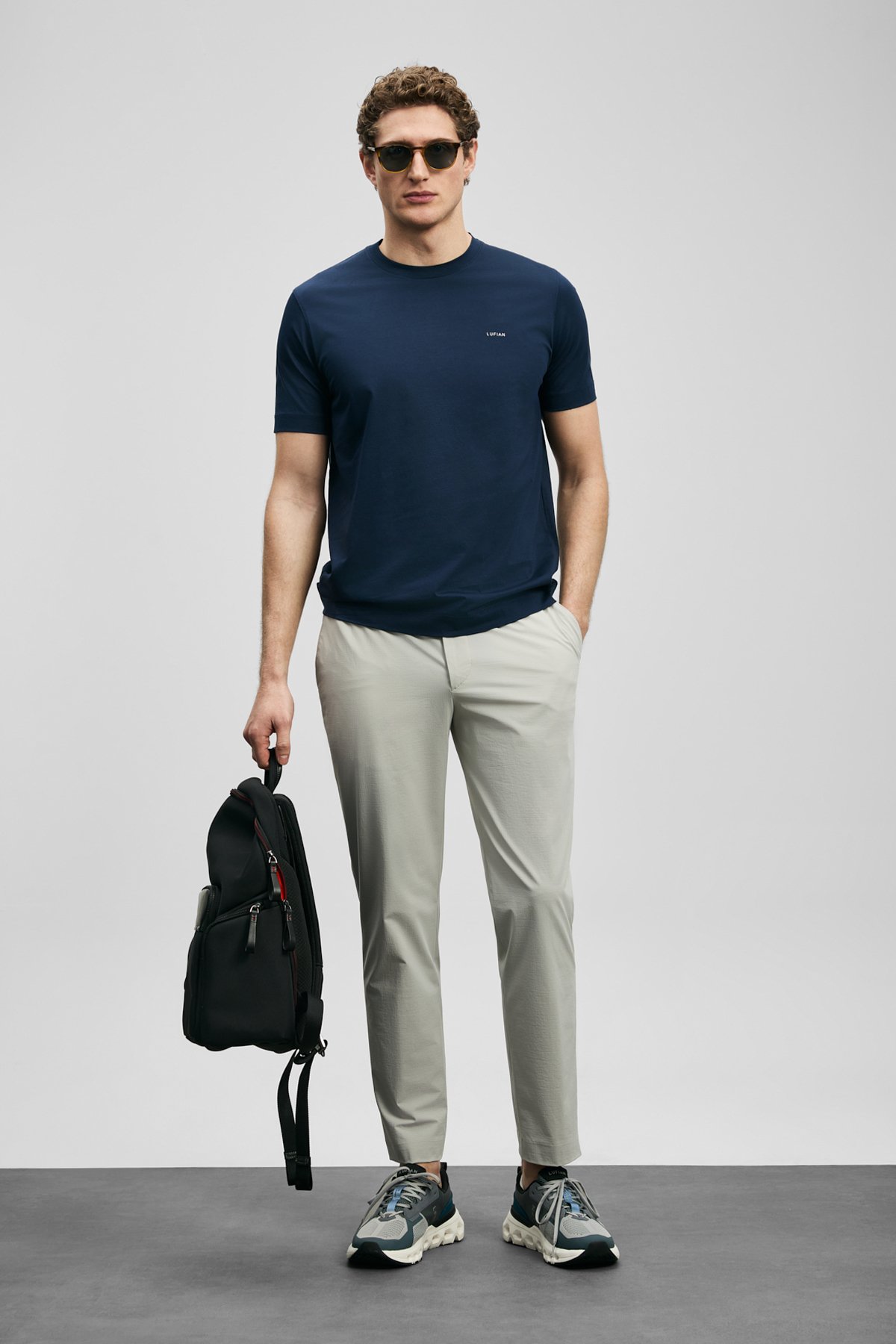 Daxon Smart Erkek Chino Pantolon Slim Fit Taş - Lufian