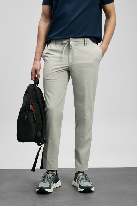 Daxon Smart Erkek Chino Pantolon Slim Fit Taş - Lufian (1)