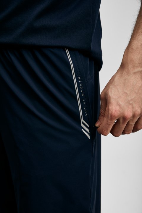Aıron Herren-Sportshorts Marineblau - LUFIAN