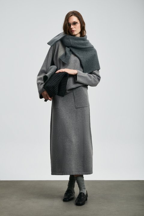 Alına Damen-Skirt-Mink - LUFIAN