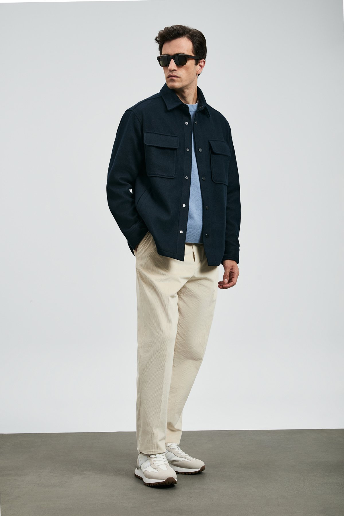 Andre Herren Strickjacke Marineblau - LUFIAN (1)