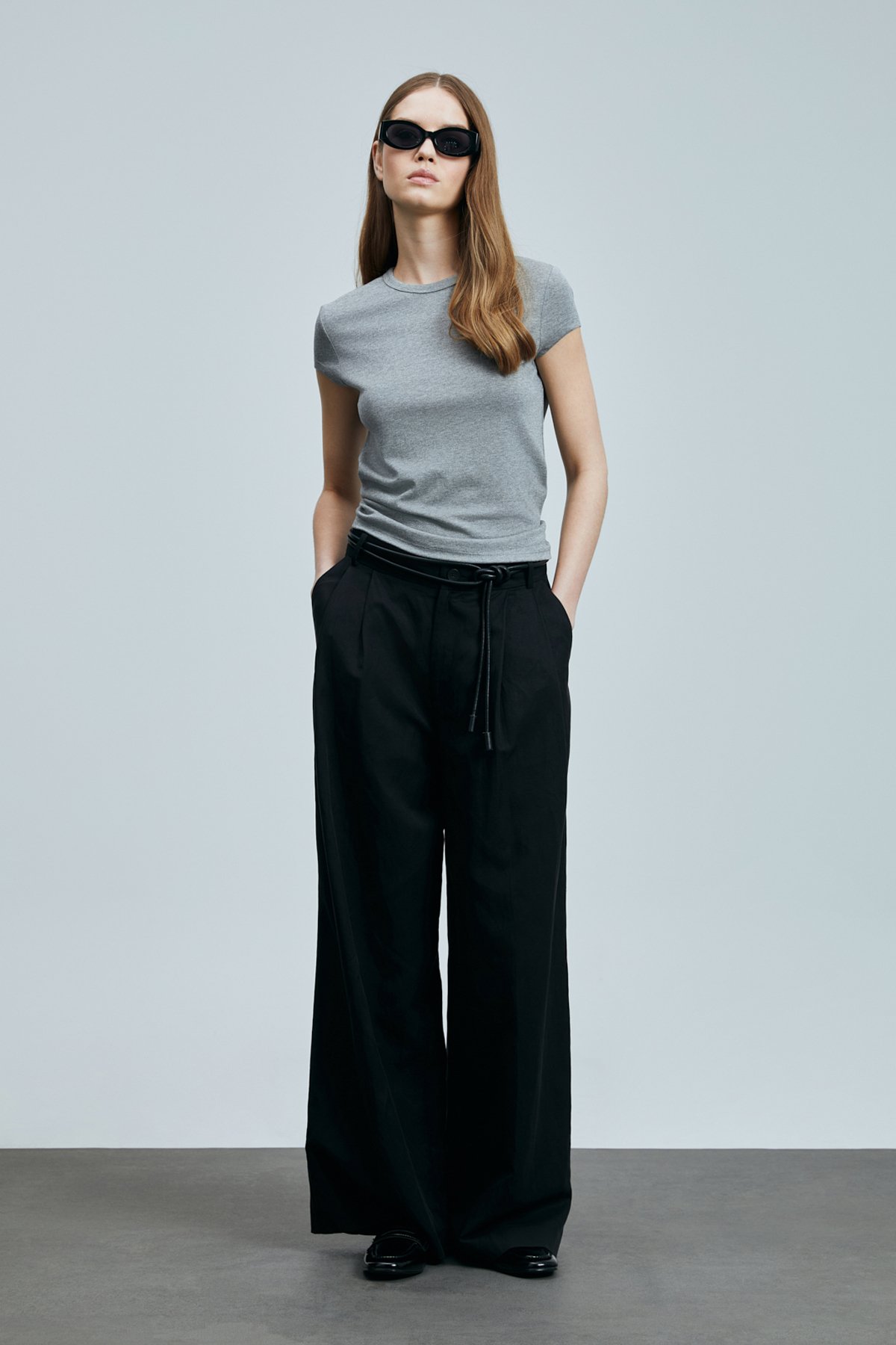 Ann Damen-T-Shirt grau - LUFIAN