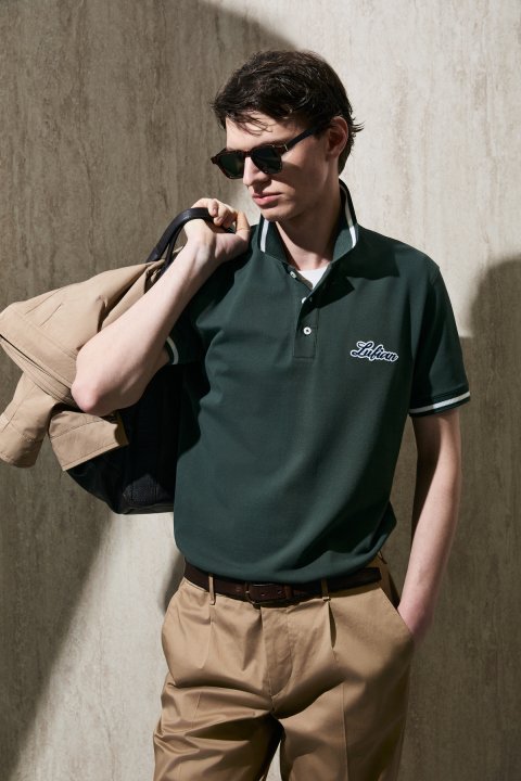 Artos Smart Men's Polo T-Shirt Khaki - LUFIAN