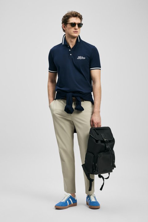 Artos Smartes Herren-Polo-T-Shirt in Marineblau - LUFIAN