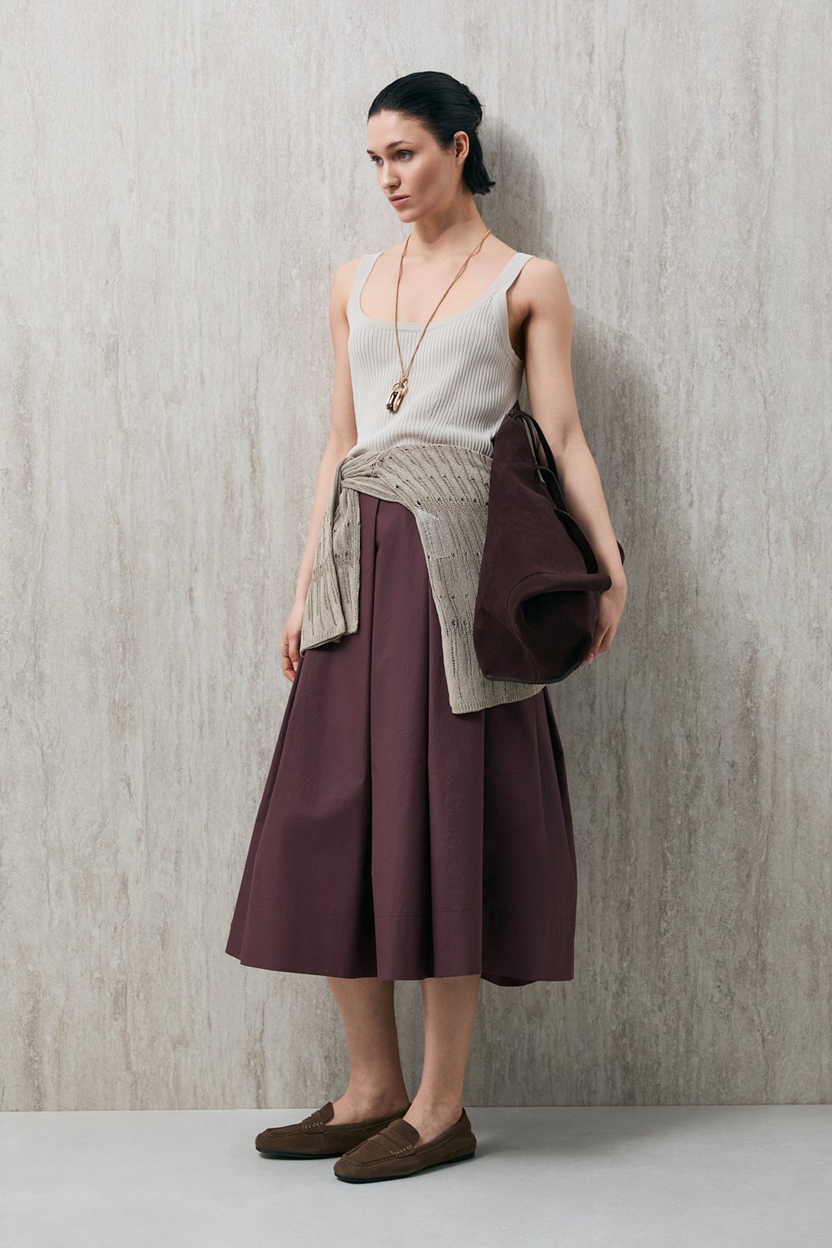 Aster Damen-Strickunterhemd Beige - LUFIAN (1)