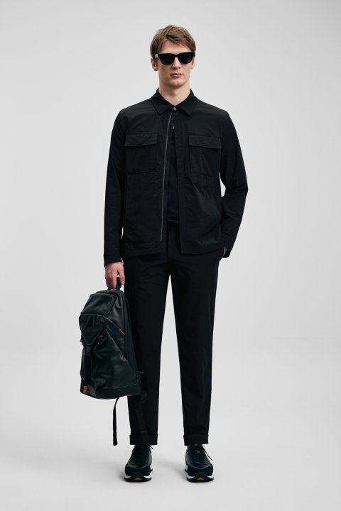 Beck Herrenhemdjacke Schwarz - LUFIAN