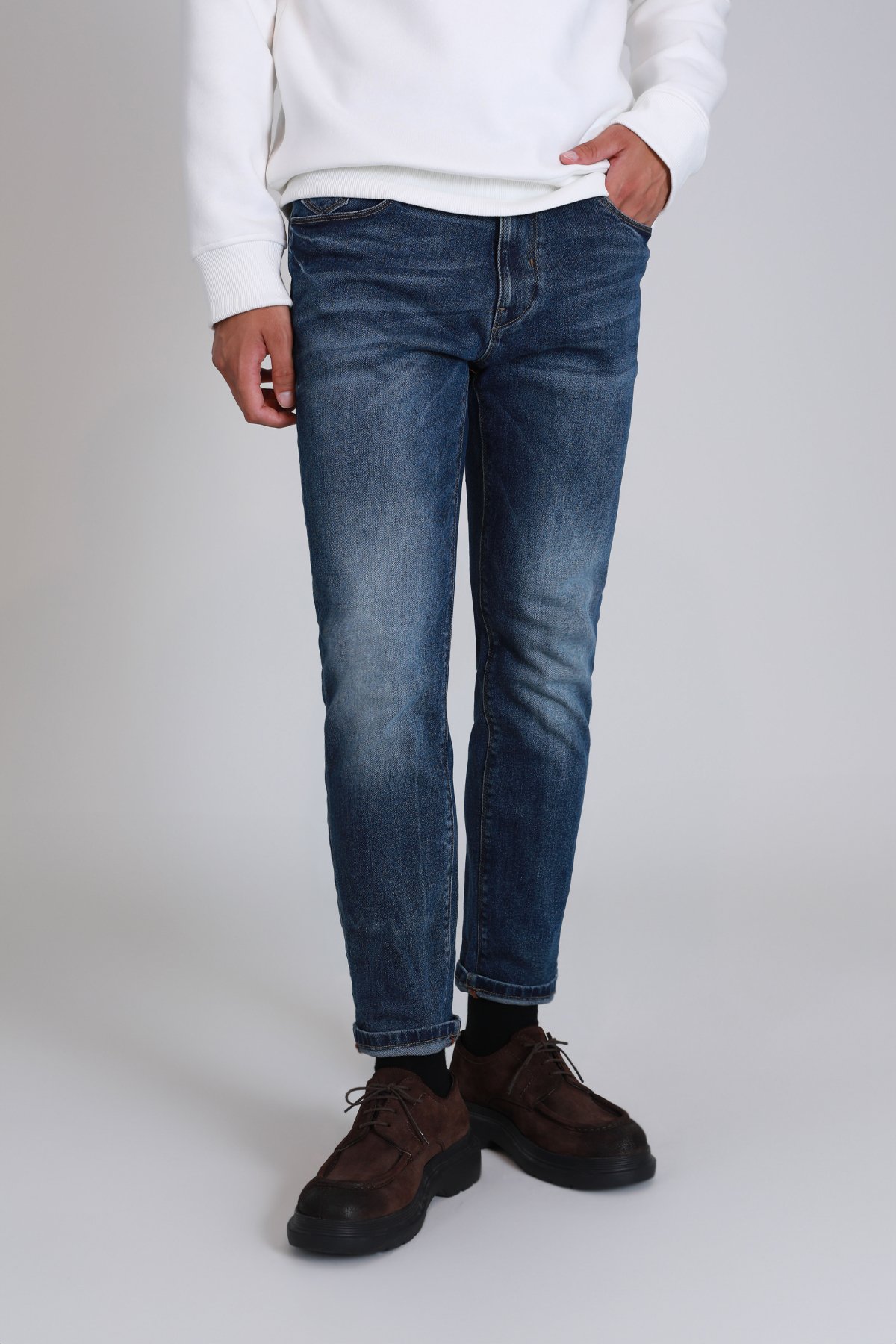 Bert Smart Jeans Herrenhosen Slim Fit Blau - LUFIAN (1)