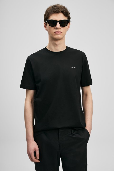Bran Modernes Grafik-T-Shirt Schwarz - LUFIAN