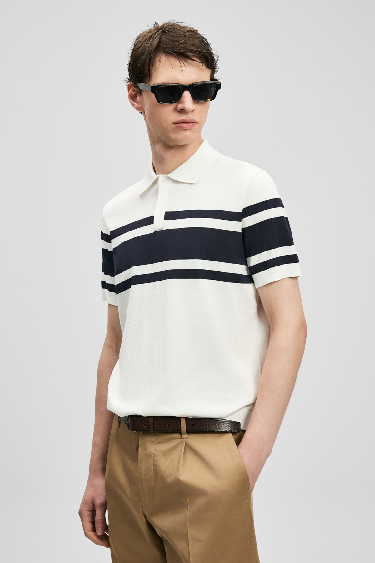 Brando Herren Modal Blend Pullover Off White - LUFIAN
