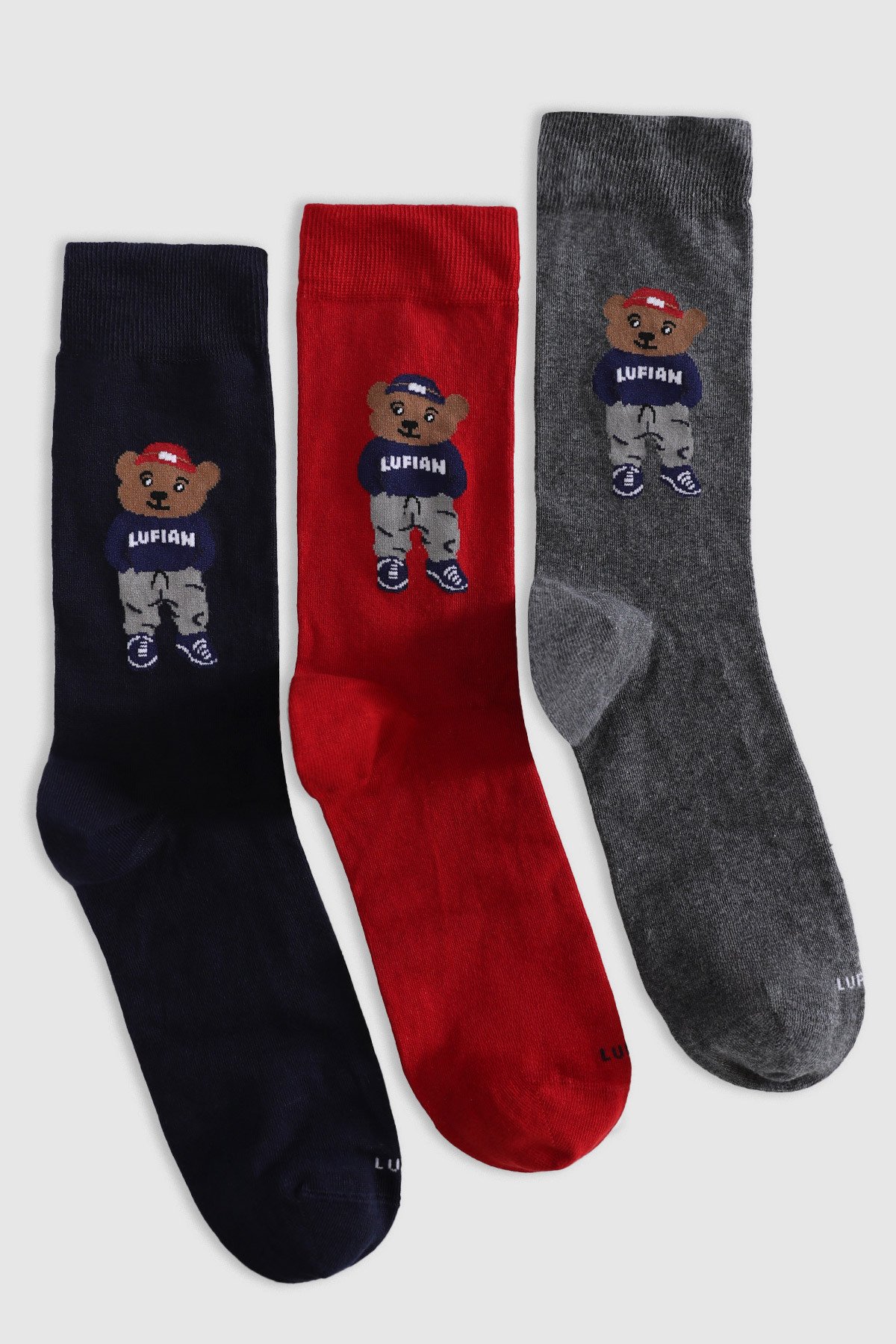 Bear Set aus 3 Herrensocken Standard - LUFIAN
