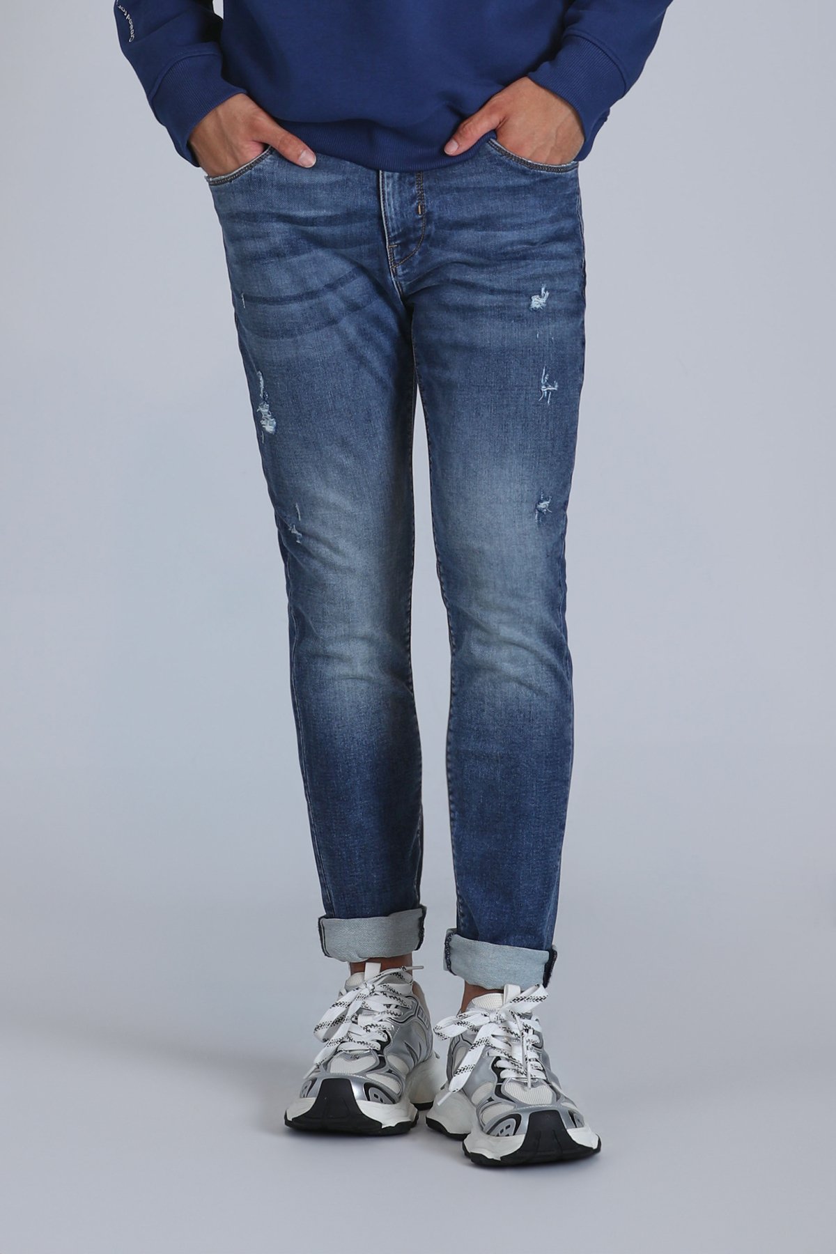 Brıce Smart Jeans Herrenhosen Slim Fit Blau - LUFIAN (1)