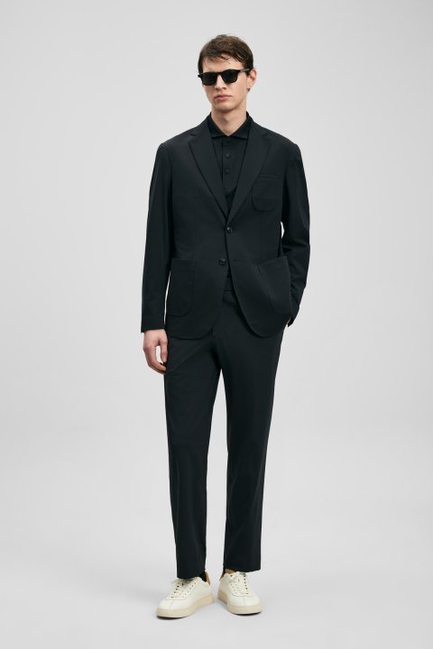 Calep Schicke Herren-Chinohosen Slim Fit Schwarz - LUFIAN