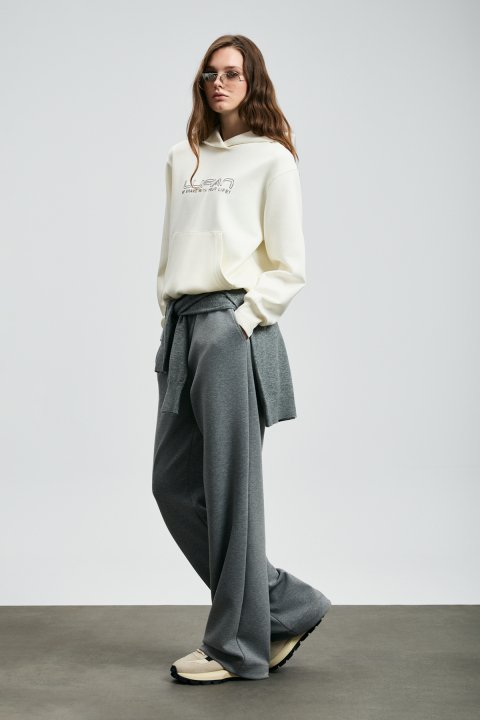 Cassa Damen-Strickpullover in Off-White - LUFIAN
