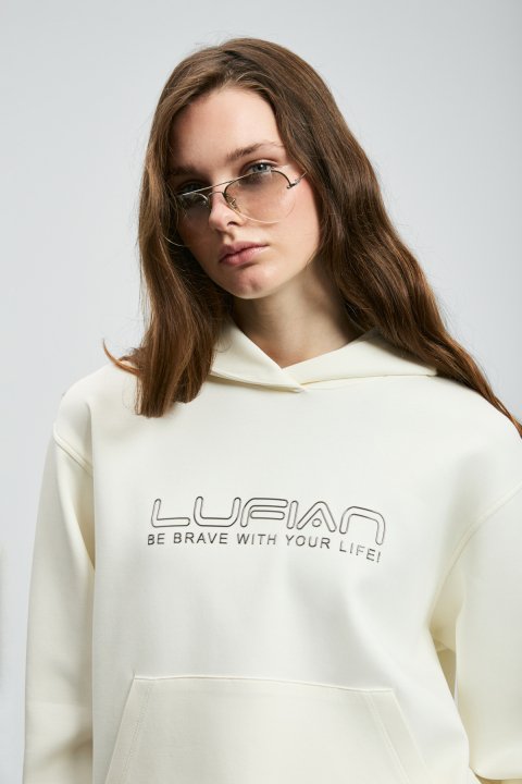 Cassa Damen-Strickpullover in Off-White - LUFIAN