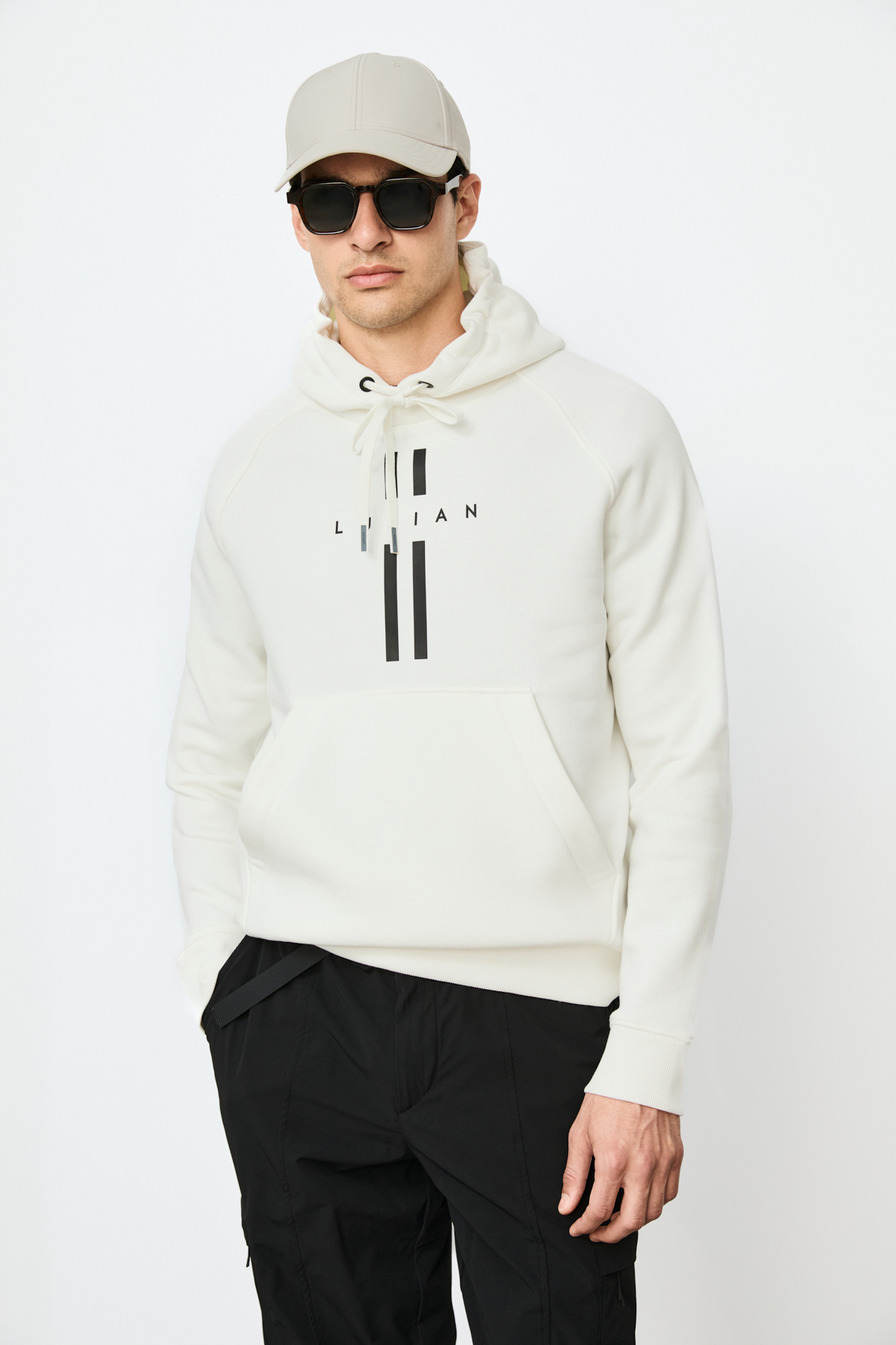 Decland Erkek Sweatshirt Kırık Beyaz - LUFIAN