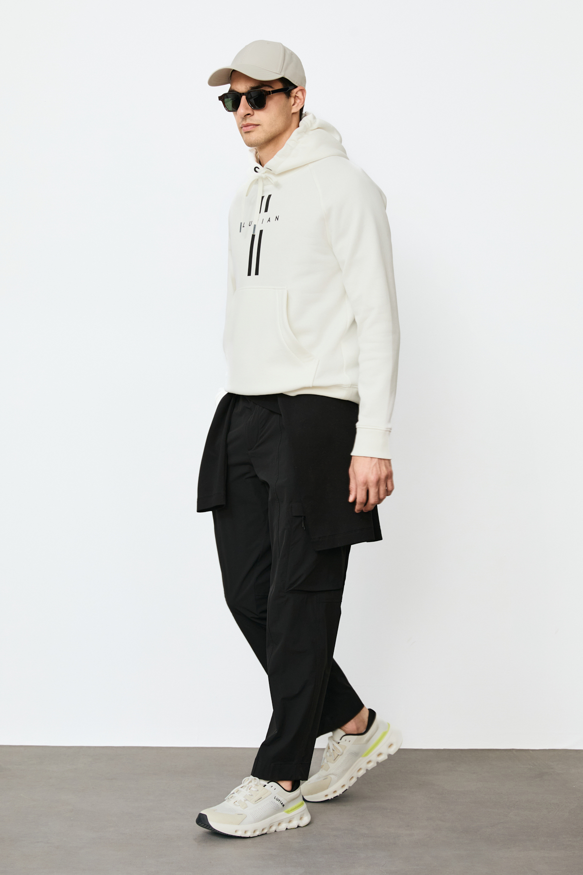 Male Sweatshirt Off Whıte - LUFIAN