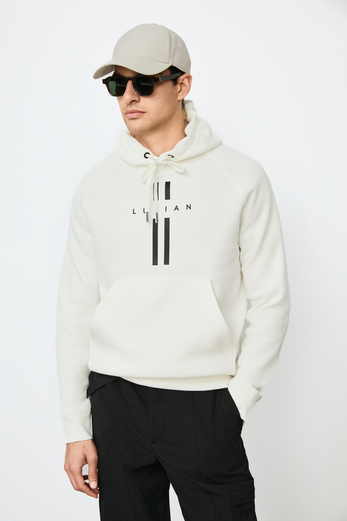 Male Sweatshirt Off Whıte - LUFIAN