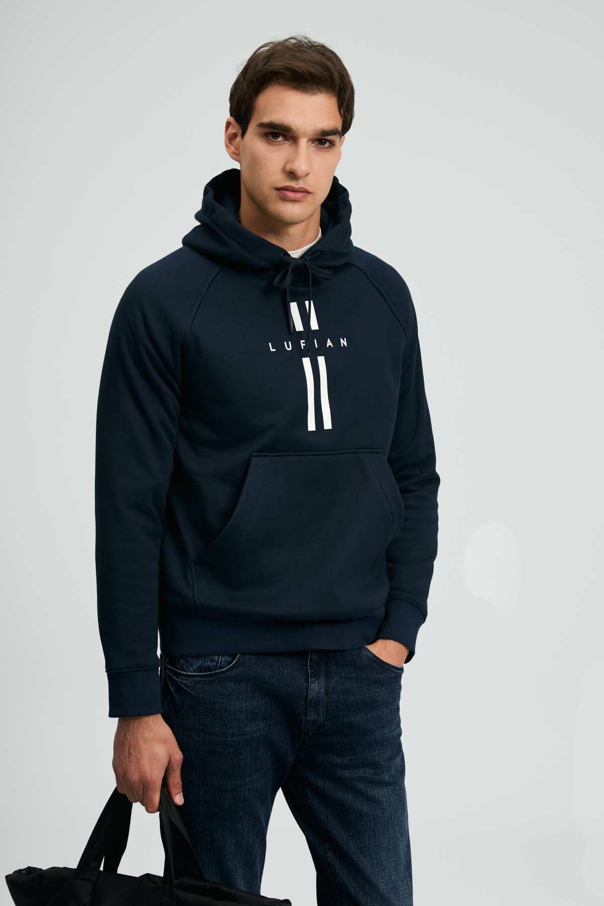 Male Sweatshirt Navy - LUFIAN