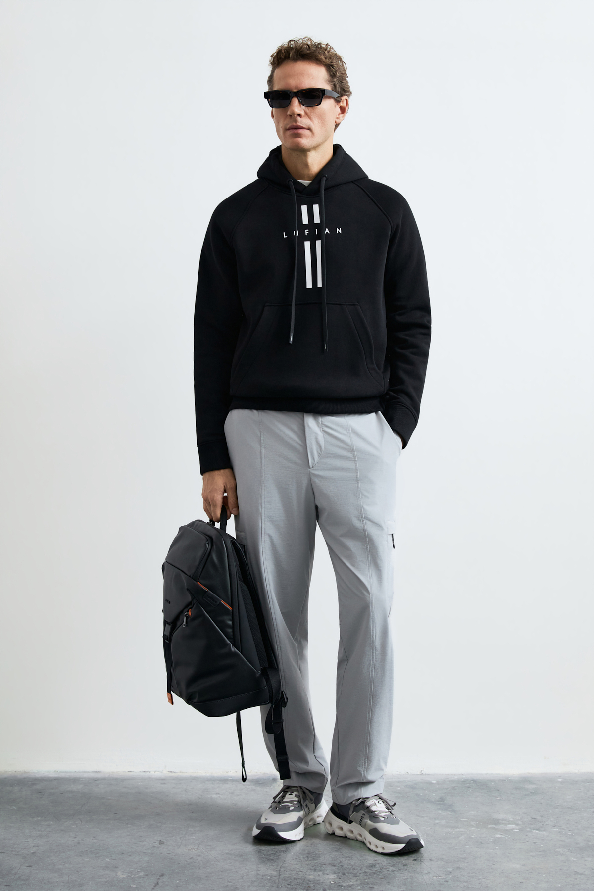 Male Sweatshirt Black - LUFIAN
