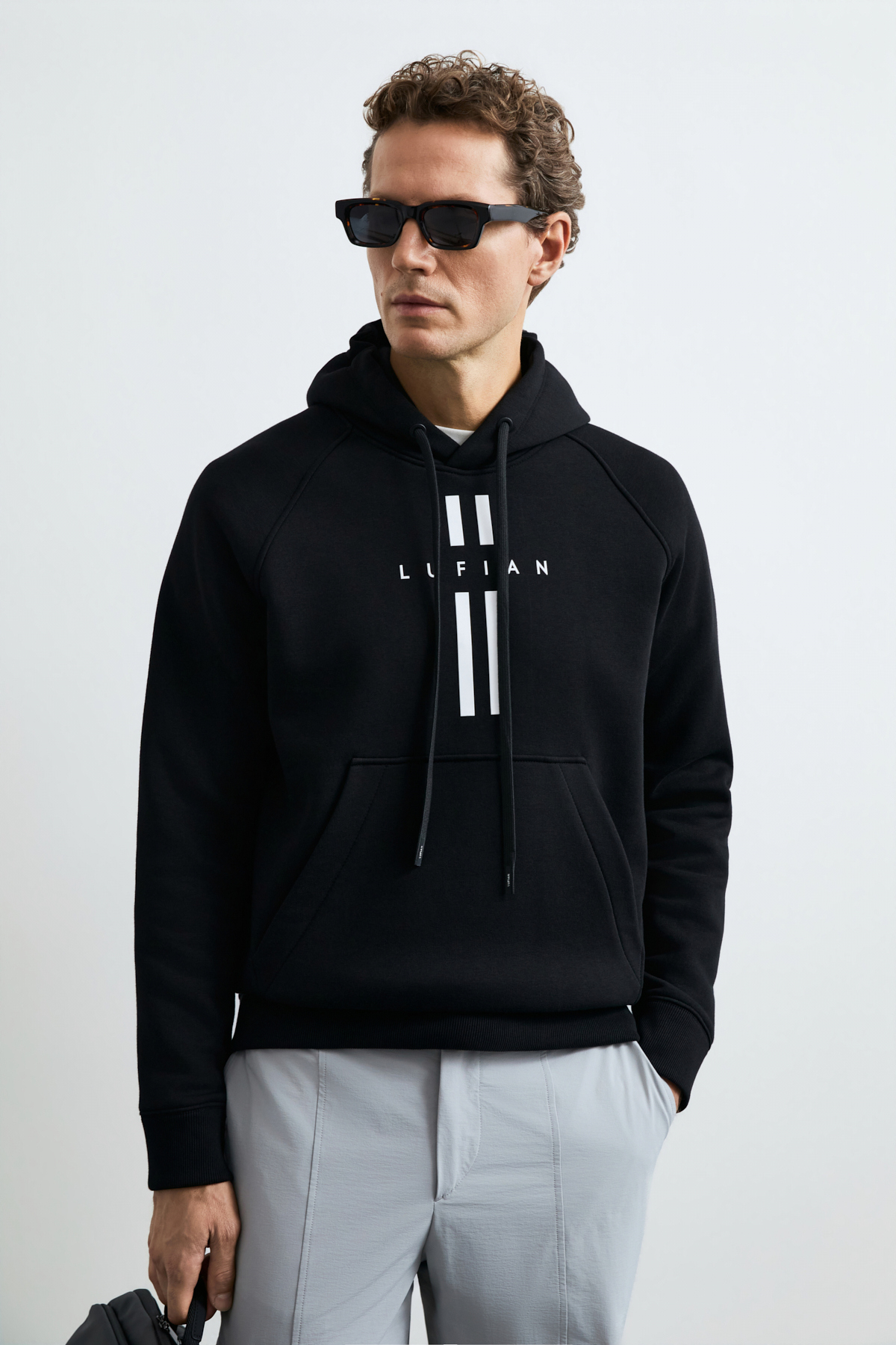Male Sweatshirt Black - LUFIAN