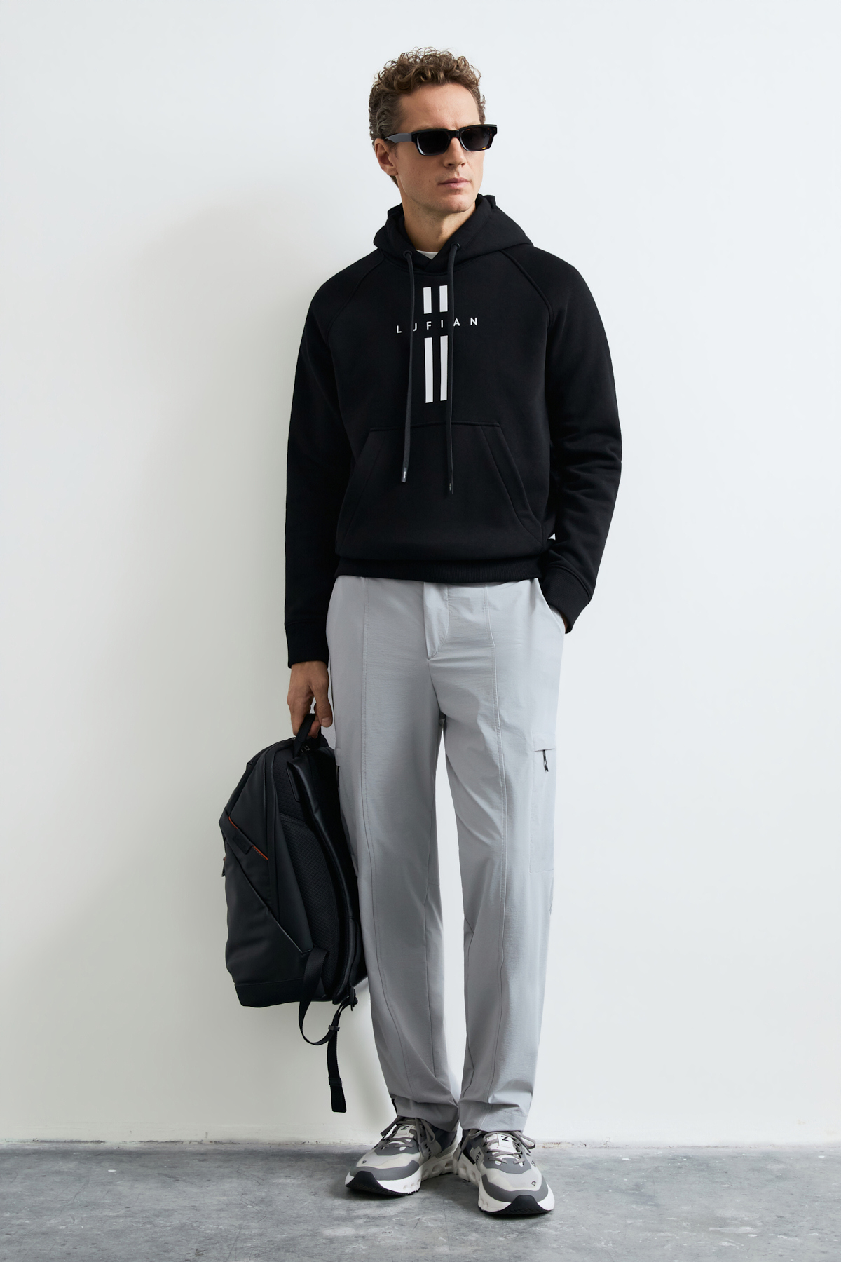 Male Sweatshirt Black - LUFIAN