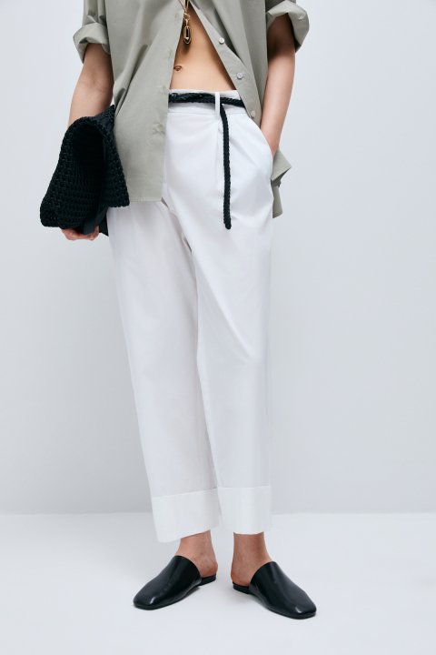 Clara Damenhosen in Off-White - LUFIAN (1)