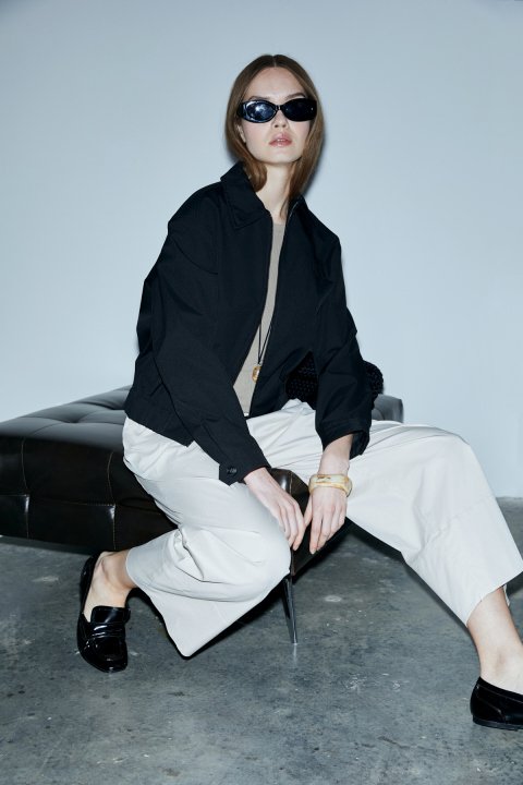 Concordıa Beige, elastische Taillenhose - LUFIAN